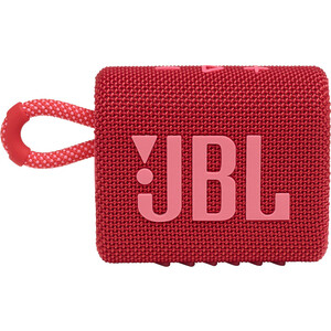 Портативная колонка JBL GO 3 (JBLGO3RED) (моно, 4.2Вт, Bluetooth, 5 ч) красный портативная колонка jbl charge 5 jblcharge5red стерео 40вт bluetooth 20 ч красный