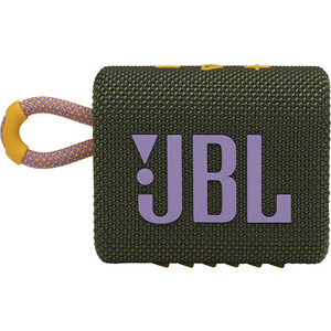 Портативная колонка JBL GO 3 (JBLGO3GRN) (моно, 4.2Вт, Bluetooth, 5 ч) зеленый виниловый проигрыватель alive audio fusion dark wood c bluetooth и fm радио комбайн 4 в 1