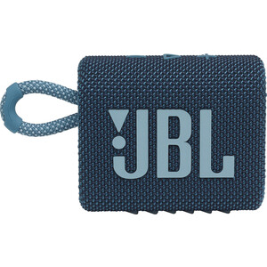 Портативная колонка JBL GO 3 (JBLGO3BLU) (моно, 4.2Вт, Bluetooth, 5 ч) синий кабель baseus cafule series cajy000501 type c 100w 2м синий