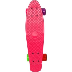 Скейтборд EVO Kids MN-2206 pink, пластиковый 22"