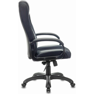 Кресло компьютерное Brabix Premium Rapid GM-102 экокожа/ткань, черное/серое (532105)