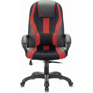 Кресло компьютерное Brabix Premium Rapid GM-102 экокожа/ткань, черное/красное (532107) компьютерное кресло woodville lody 1 фиолетовое черное