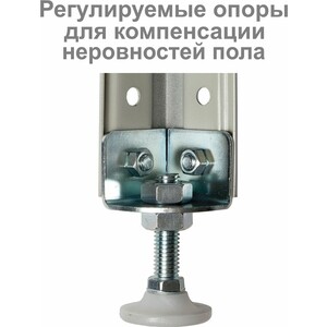 Стеллаж металлический Brabix MS Plus-200/50-5 регулируемые опоры, S241BR165502 (291110)