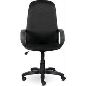 Кресло офисное Brabix Praktik EX-279 ткань JP/ кожзам черное (532019) кресло офисное brabix strike ex 525 экокожа черная ткань черная tw 531381