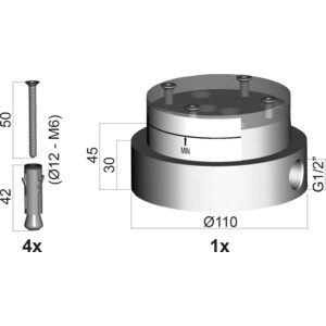 Механизм Paffoni Light нейтральный (8020913077007)