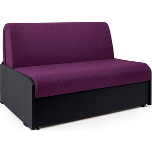 Диван-кровать Шарм-Дизайн Коломбо БП 100 фиолетовая рогожка и экокожа черный диван кровать шарм дизайн коломбо бп 140 париж и рогожка фиолетовый