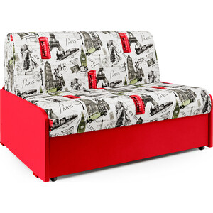 Диван-кровать Шарм-Дизайн Коломбо БП 100 Париж и красный чехлы для сидений универсальные rs 3 на передние сиденья велюр красный