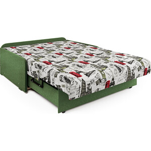 Диван-кровать Шарм-Дизайн Коломбо БП 120 Париж и зеленый