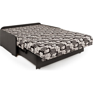 Диван-кровать Шарм-Дизайн Коломбо БП 160 шенилл ромб и экокожа шоколад