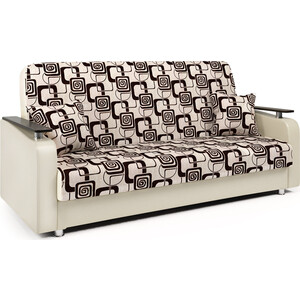 Диван-кровать Шарм-Дизайн Мелодия ДП №1 140 шенилл ромб и экокожа беж шкаф угловой шарм дизайн мелодия му 12 80х80 венге