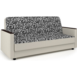 Диван-кровать Шарм-Дизайн Классика Д 140 узоры и экокожа беж диван кровать шарм дизайн дуэт экокожа и узоры