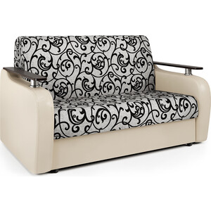 Диван-кровать Шарм-Дизайн Гранд Д 120 экокожа беж и узоры диван кровать шарм дизайн гранд д 120 рогожка латте и экокожа беж