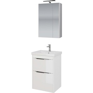 Мебель для ванной Dreja Prime 60 подвесная, с ящиками, белый глянец душевая система dorff prime черная d0740922