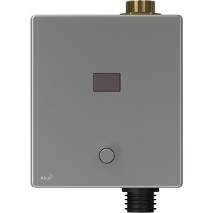 Устройство смыва AlcaPlast сенсорное/механическое, питание от 6V от батареек, матовая (ASP3-KBT) устройство автоматического слива воды для писсуара kopfgescheit