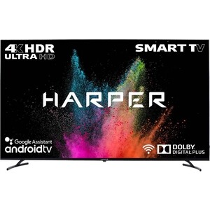 Телевизор HARPER 65U770TS (65'', 4K UHD, Smart TV, Android, Wi-Fi, черный) 65U770TS (65", 4K UHD, Smart TV, Android, Wi-Fi, черный) - фото 1