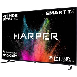 Телевизор HARPER 65U770TS (65'', 4K UHD, Smart TV, Android, Wi-Fi, черный) 65U770TS (65", 4K UHD, Smart TV, Android, Wi-Fi, черный) - фото 2
