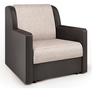 Кресло-кровать Шарм-Дизайн Аккорд Д корфу беж и экокожа шоколад кресло кровать шарм дизайн аккорд м экокожа шоколад и узоры
