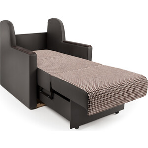 Кресло-кровать Шарм-Дизайн Аккорд Д корфу коричневый и экокожа шоколад