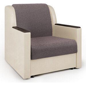 Кресло-кровать Шарм-Дизайн Аккорд Д рогожка латте и экокожа беж кресло кровать шарм дизайн бит 2 латте
