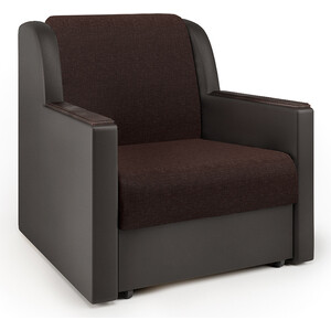 Кресло-кровать Шарм-Дизайн Аккорд Д рогожка шоколад и экокожа шоколад кресло кровать шарм дизайн аккорд м рогожка шоколад и экокожа шоколад