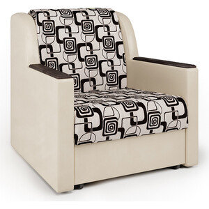 Кресло-кровать Шарм-Дизайн Аккорд Д экокожа беж и ромб диван аккордеон шарм дизайн аккорд д 120 рогожка бежевый