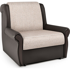 Кресло-кровать Шарм-Дизайн Аккорд М корфу беж и экокожа шоколад кресло кровать шарм дизайн аккорд м корфу беж и экокожа шоколад