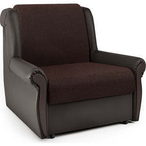 Кресло-кровать Шарм-Дизайн Аккорд М рогожка шоколад и экокожа шоколад кресло кровать шарм дизайн аккорд м рогожка шоколад и экокожа шоколад