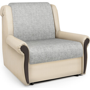 Кресло-кровать Шарм-Дизайн Аккорд М экокожа беж и серый шенилл диван аккордеон шарм дизайн аккорд д 120 рогожка бежевый