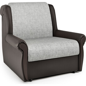 Кресло-кровать Шарм-Дизайн Аккорд М экокожа шоколад и серый шенилл кресло кровать шарм дизайн шарм экокожа беж и шенилл беж