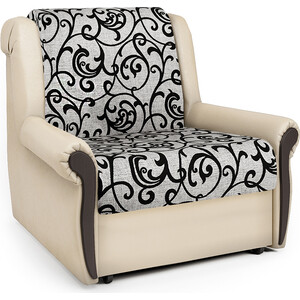 Кресло-кровать Шарм-Дизайн Аккорд М экокожа беж и узоры кресло кровать шарм дизайн аккорд м экокожа шоколад и узоры
