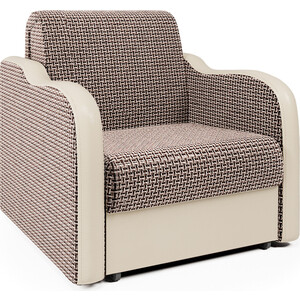 Кресло-кровать Шарм-Дизайн Коломбо корфу коричневый и экокожа беж