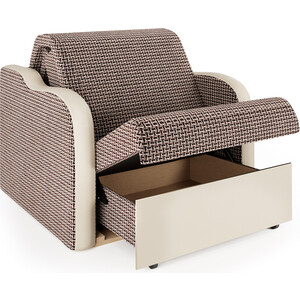 Кресло-кровать Шарм-Дизайн Коломбо корфу коричневый и экокожа беж