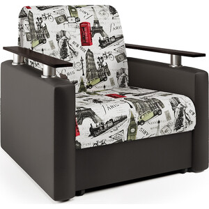 Кресло-кровать Шарм-Дизайн Шарм велюр Париж и экокожа шоколад кресло кровать mebel ars гранд велюр молочный шоколад нв 178 13