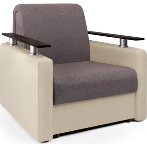 Кресло-кровать Шарм-Дизайн Шарм рогожка латте и экокожа беж комод шарм дизайн к 5 лофт дуб сонома и белый