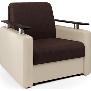 Кресло-кровать Шарм-Дизайн Шарм рогожка шоколад и экокожа беж кровать шарм дизайн классика 140 фиолетовая рогожка и белая экокожа