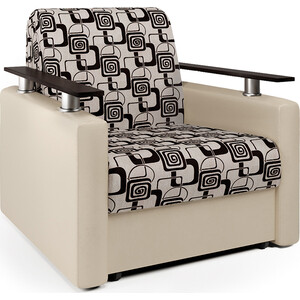 Кресло-кровать Шарм-Дизайн Шарм экокожа беж и ромб софа шарм дизайн трио экокожа