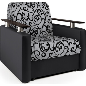 Кресло-кровать Шарм-Дизайн Шарм экокожа черная и узоры кресло кровать шарм дизайн соло фиолетовый