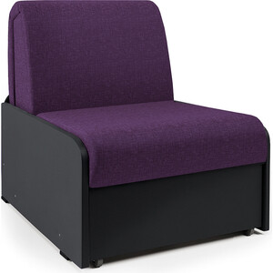 Кресло-кровать Шарм-Дизайн Коломбо БП фиолетовая рогожка и экокожа черный кресло brabix stream mg 314 без подлокотников пятилучие серебристое экокожа бежевое 532078