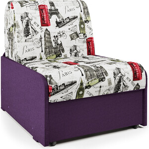 Кресло-кровать Шарм-Дизайн Коломбо БП Париж и рогожка фиолетовый кресло кровать шарм дизайн соло фиолетовый