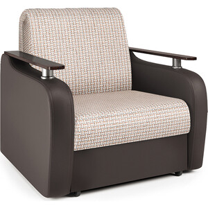 Кресло-кровать Шарм-Дизайн Гранд Д корфу беж и экокожа шоколад кресло кровать шарм дизайн гранд д экокожа беж и узоры