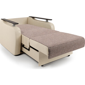 Кресло-кровать Шарм-Дизайн Гранд Д корфу коричневый и экокожа беж