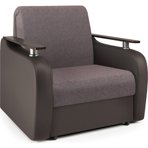 Кресло-кровать Шарм-Дизайн Гранд Д рогожка латте и экокожа шоколад кресло офисное гранд чарли чёрный b 14
