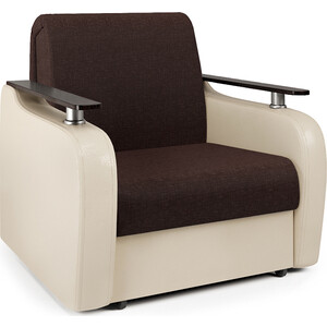 Кресло-кровать Шарм-Дизайн Гранд Д рогожка шоколад и экокожа беж кресло кровать mebel ars гранд синий