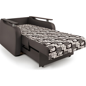 Кресло-кровать Шарм-Дизайн Гранд Д экокожа шоколад и ромб