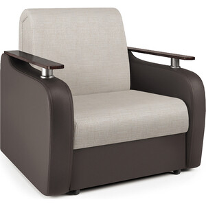 Кресло-кровать Шарм-Дизайн Гранд Д экокожа шоколад и шенилл беж кресло офисное гранд чарли чёрный b 14