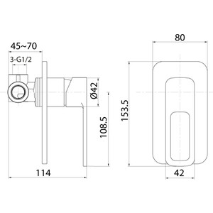 Смеситель для душа IDDIS Slide встраиваемый (SLISB00i66)