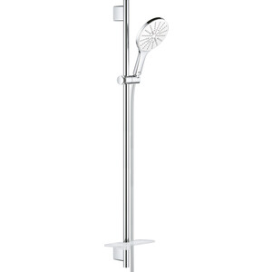 Душевой гарнитур Grohe Rainshower SmartActive с полочкой, белая луна (26594LS0)