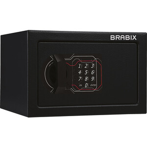 Сейф мебельный Brabix SF0170EL электронный замок черный (291143)