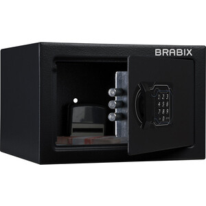 Сейф мебельный Brabix SF0170EL электронный замок черный (291143)