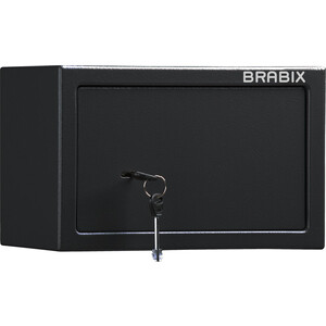 Сейф мебельный Brabix SF0200KL ключевой замок черный (291144) сейф l 03 ключевой замок 23x31x25 см